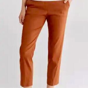 Lafayette 148 New York Clinton slacks relaxed fit size 6  Rust orange Pants